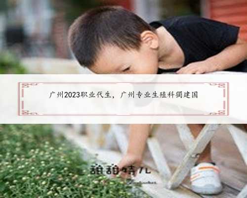 广州2023职业代生，广州专业生殖科獨建国