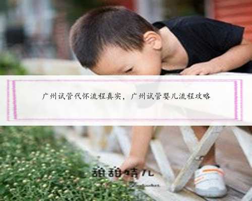 广州试管代怀流程真实，广州试管婴儿流程攻略